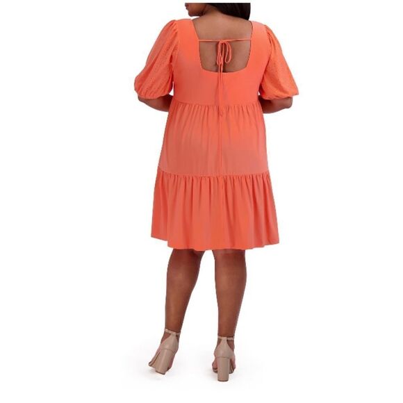 Women’s BCBG Babydoll Tiered Mini Dress Size M - Picture 7 of 9